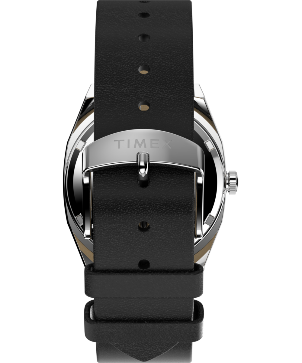 Timex Timex Automatic 1983 E Line 34mm Leather Strap Watch