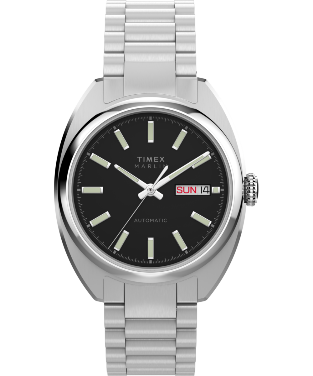Timex Marlin Draper Automatic 37mm Stainless Steel Bracelet Watch
