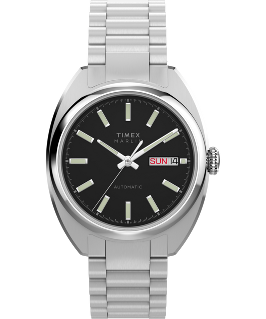 Timex Marlin Draper Automatic 37mm Stainless Steel Bracelet Watch