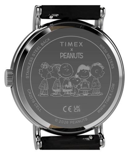 Timex Peanuts x Timex Weekender Day of the Dead 40mm Leather Strap Watch