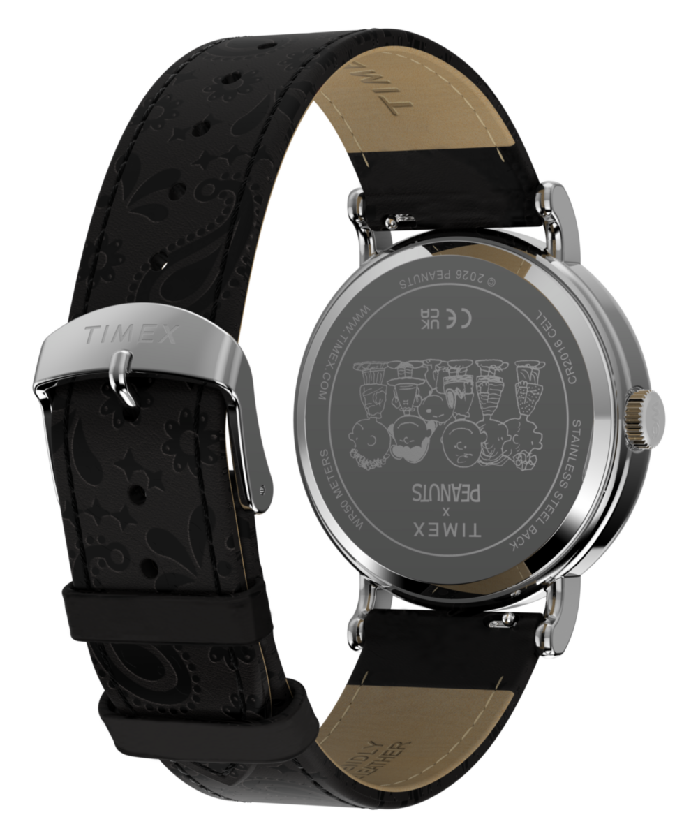 Timex Peanuts x Timex Weekender Day of the Dead 40mm Leather Strap Watch