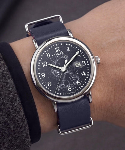 Timex Peanuts x Timex Weekender Astronomy 40mm Leather Strap Watch