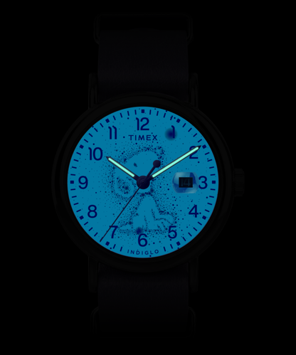 Timex Peanuts x Timex Weekender Astronomy 40mm Leather Strap Watch