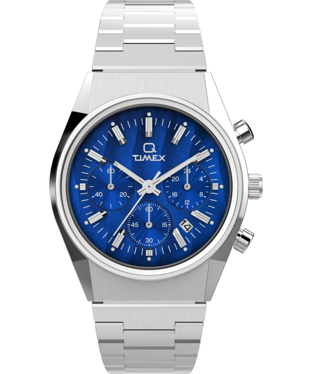 Timex Q Timex Falcon Eye Chronograph 40mm Stainless Steel Bracelet Watch