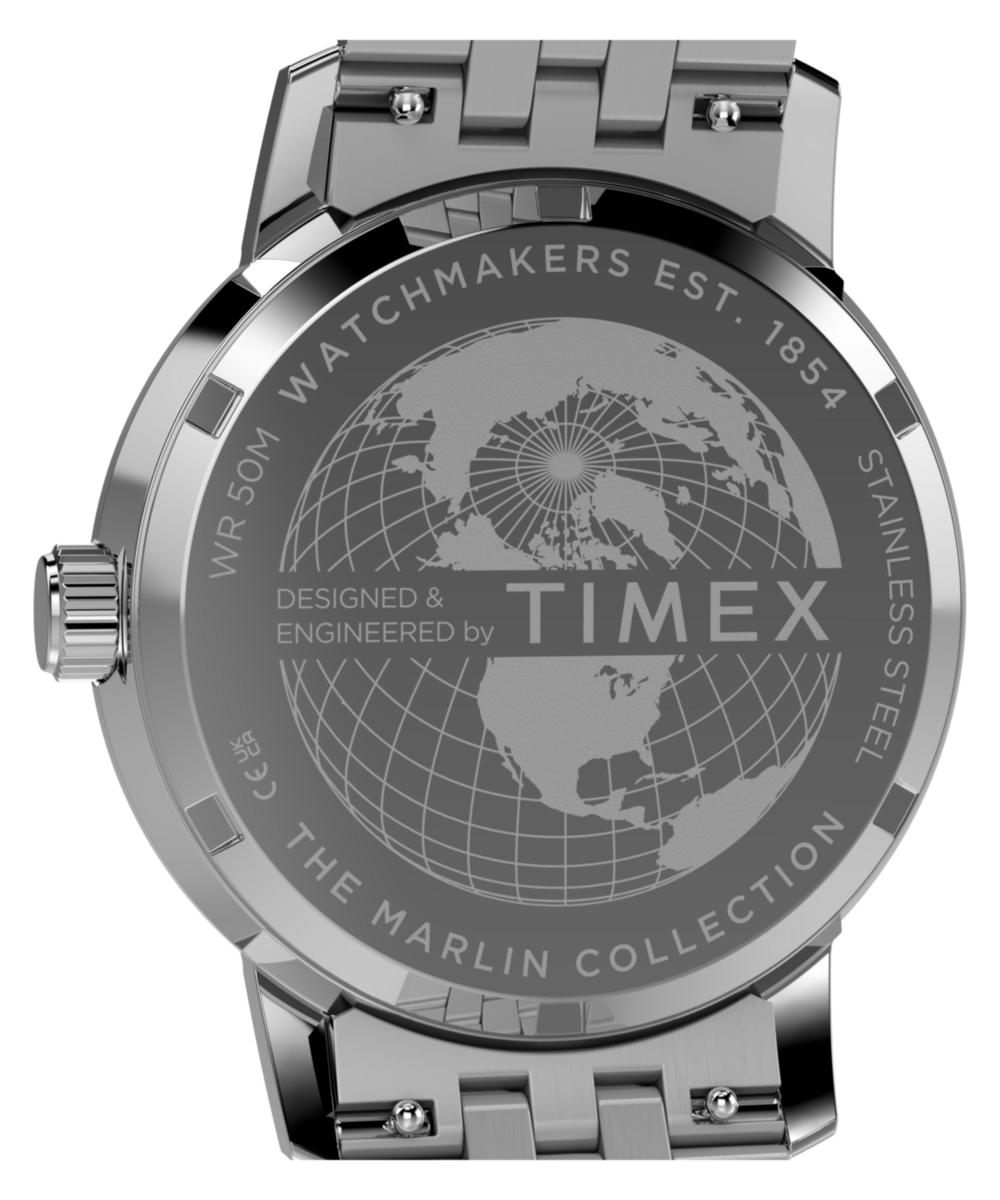 Timex Marlin Quartz GMT 40mm Stainless Steel Bracelet Watch