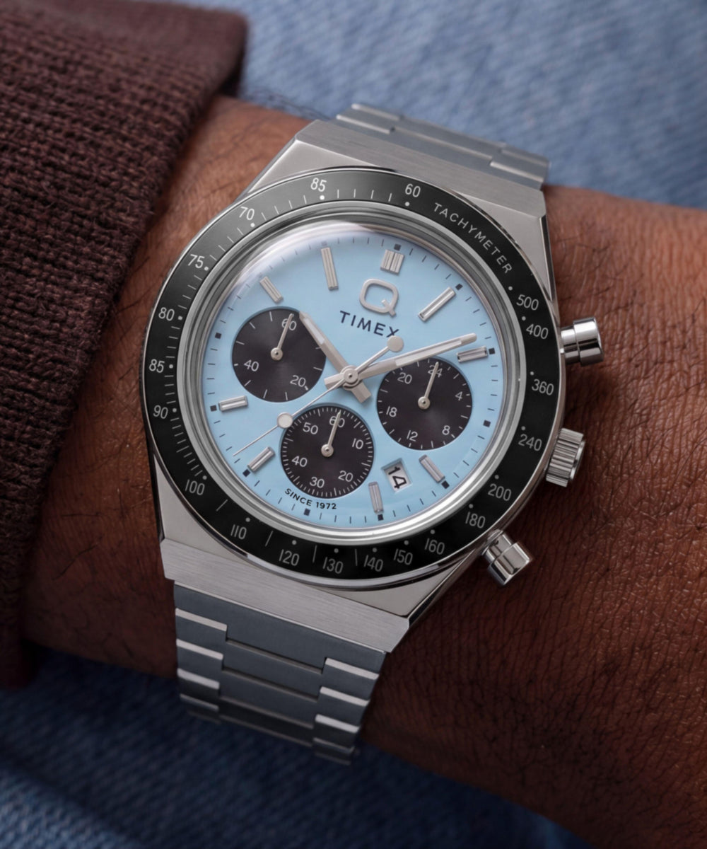 Timex Q Timex Chronograph 40mm Stainless Steel Bracelet Watch