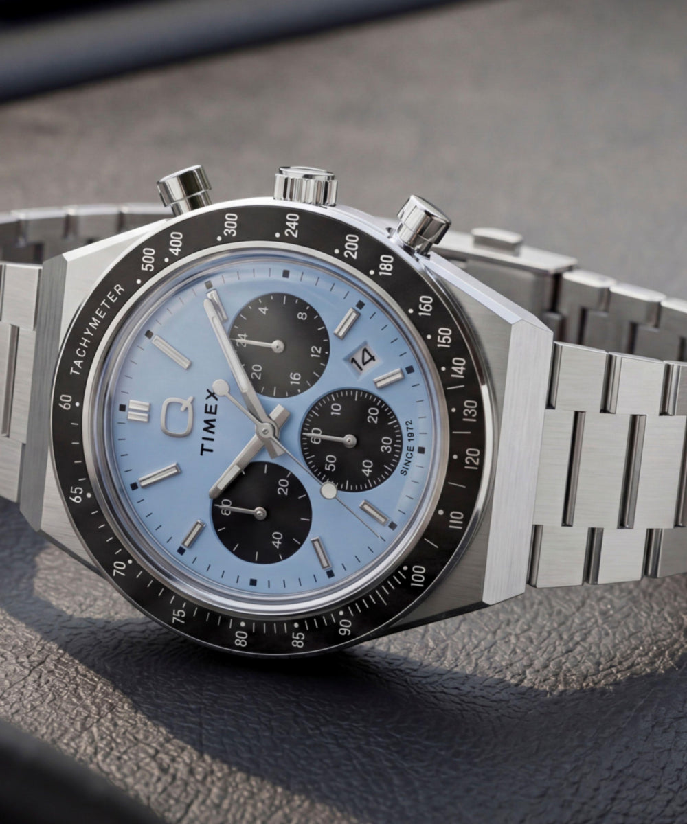 Timex Q Timex Chronograph 40mm Stainless Steel Bracelet Watch
