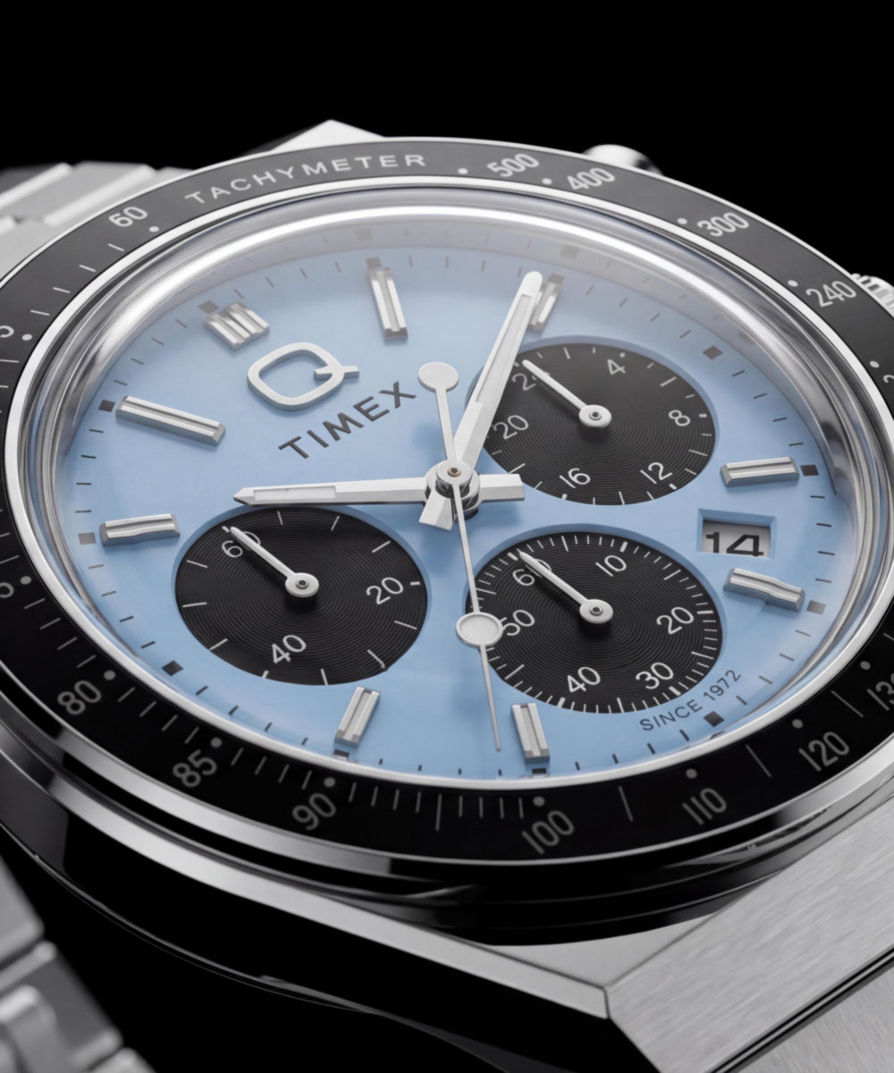Timex Q Timex Chronograph 40mm Stainless Steel Bracelet Watch