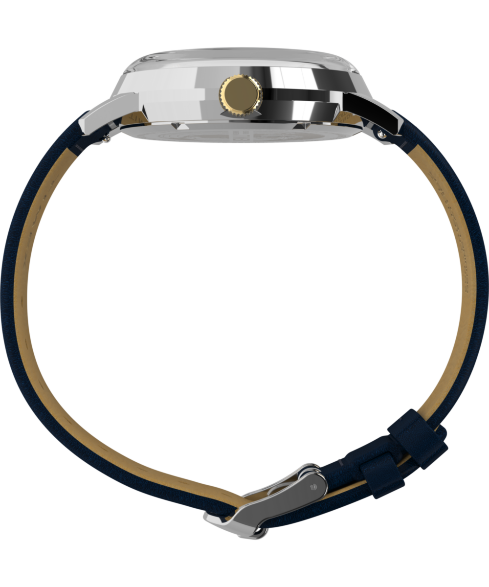 Timex Marlin Quartz GMT 40mm Leather Strap Watch