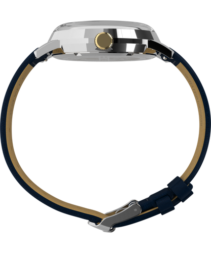 Timex Marlin Quartz GMT 40mm Leather Strap Watch