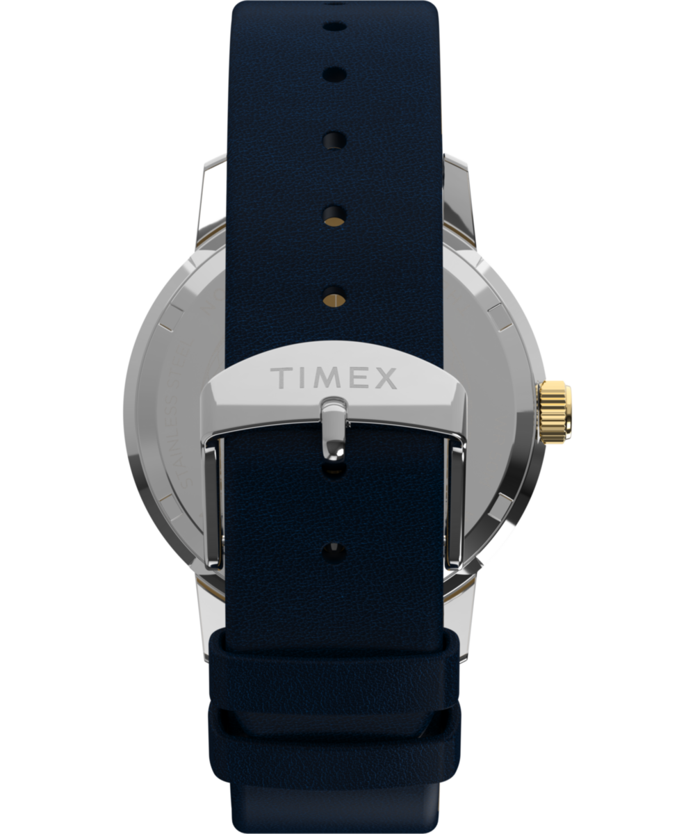 Timex Marlin Quartz GMT 40mm Leather Strap Watch