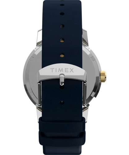 Timex Marlin Quartz GMT 40mm Leather Strap Watch