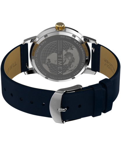 Timex Marlin Quartz GMT 40mm Leather Strap Watch