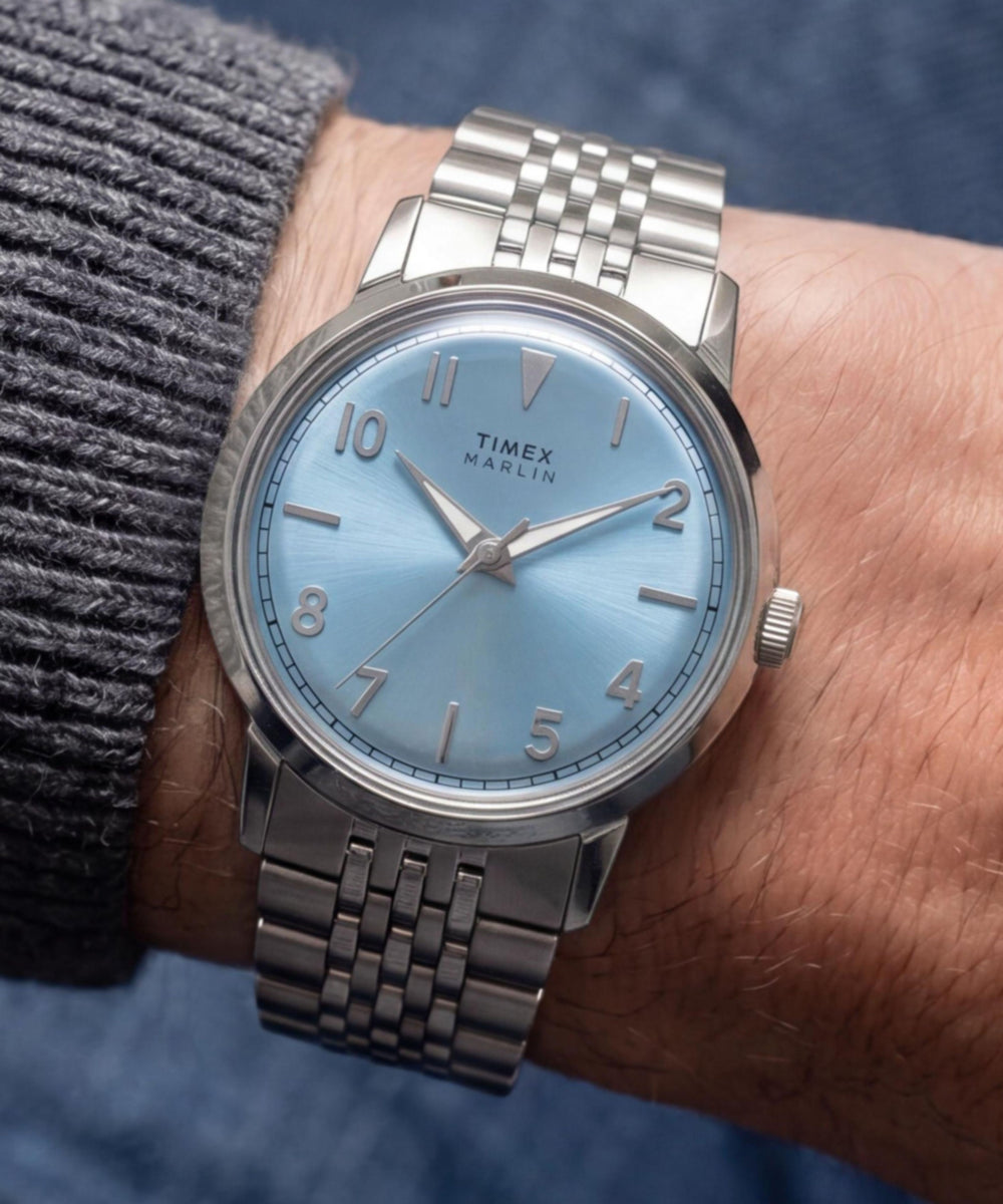 Timex Marlin Quartz 34mm Stainless Steel Bracelet Watch