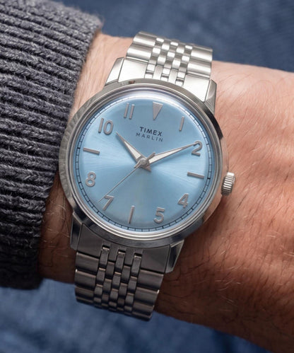 Timex Marlin Quartz 34mm Stainless Steel Bracelet Watch