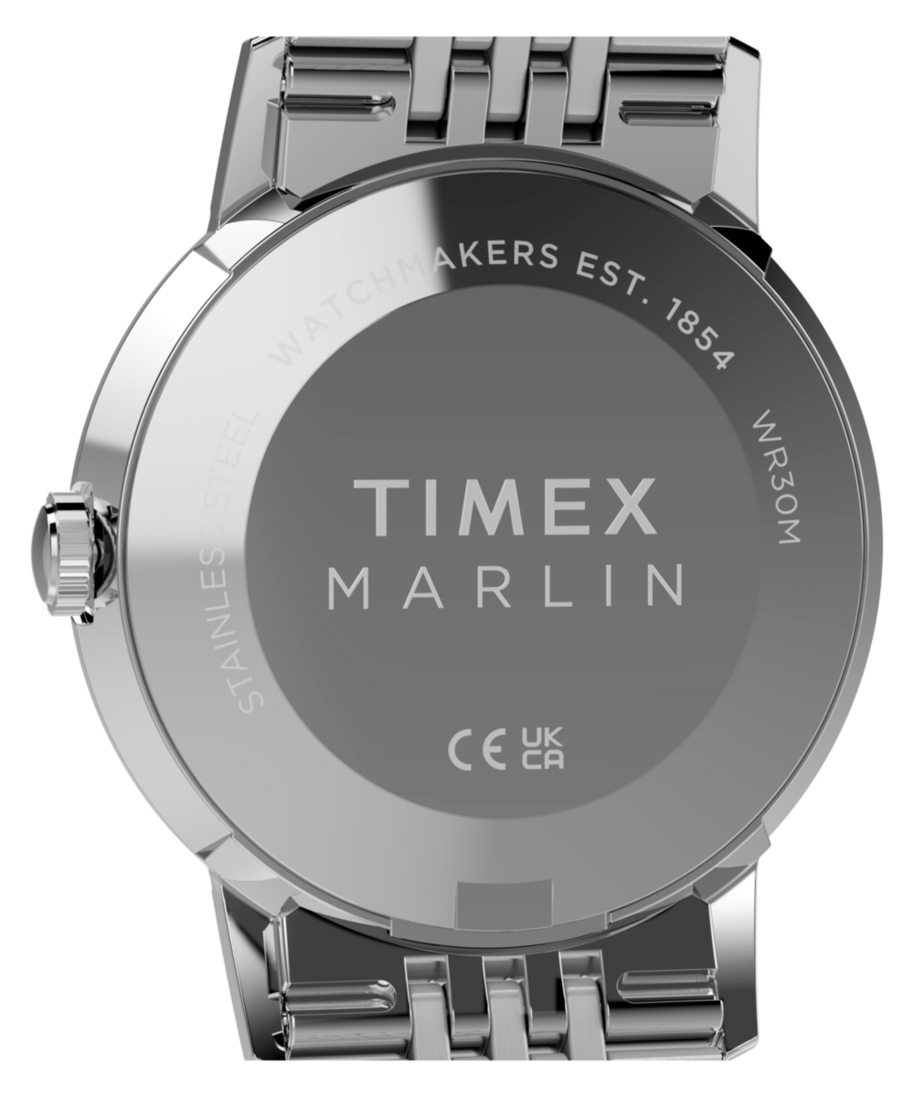 Timex Marlin Quartz 34mm Stainless Steel Bracelet Watch
