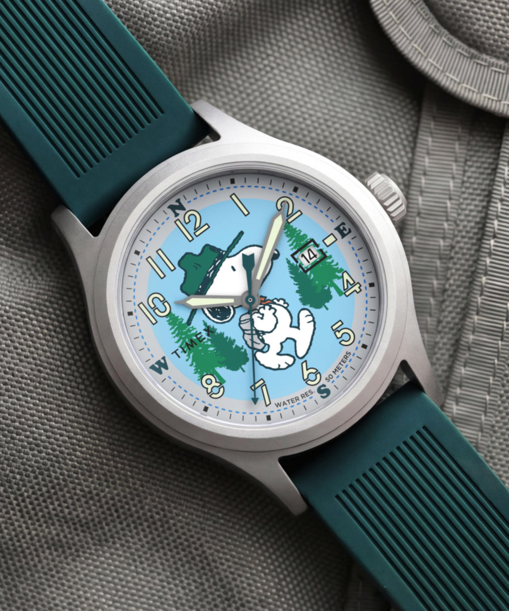Timex Peanuts x Timex Expedition Scout 40mm Silicone Strap Watch