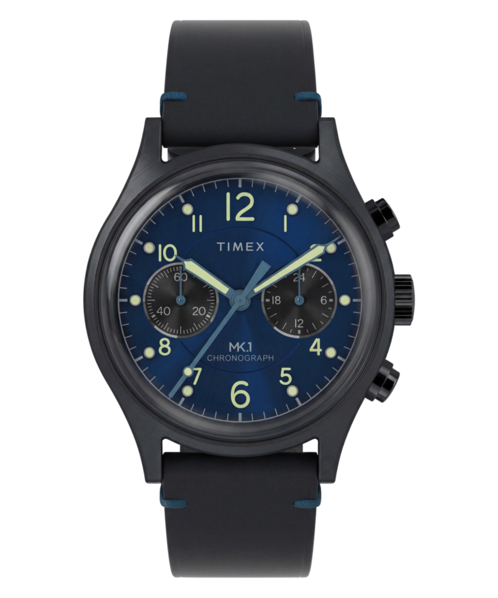 Timex MK1 Chronograph 40mm Leather Strap Watch
