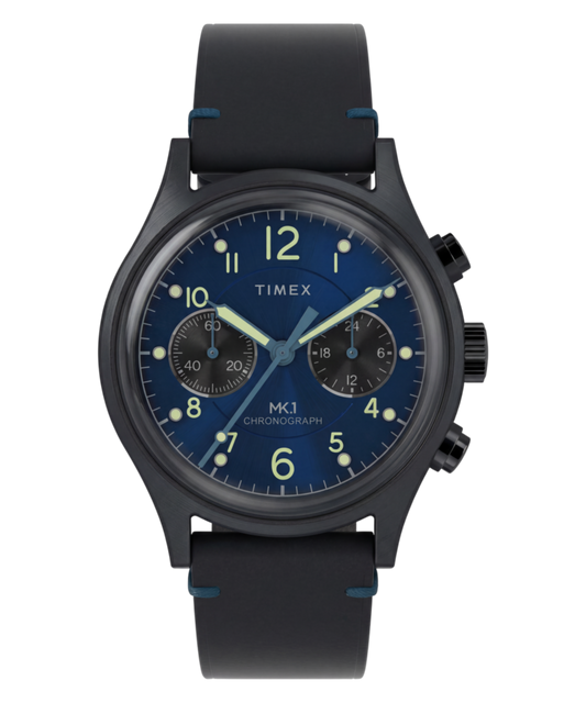 Timex MK1 Chronograph 40mm Leather Strap Watch