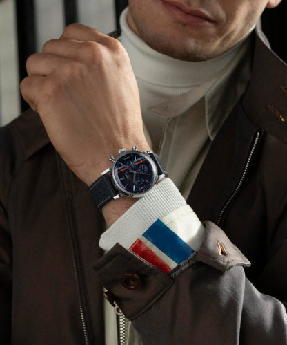 Timex Marlin Chronograph Tachymeter 40mm Leather Strap Watch