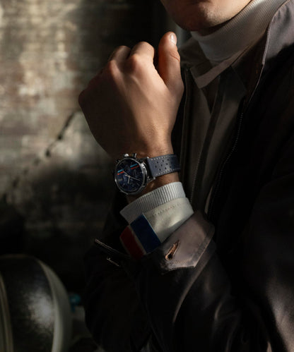 Timex Marlin Chronograph Tachymeter 40mm Leather Strap Watch