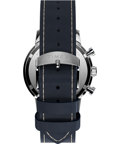 Timex Marlin Chronograph Tachymeter 40mm Leather Strap Watch