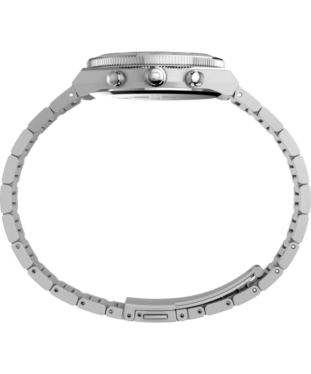 Timex Q Timex Continental Chronograph 36mm Stainless Steel Bracelet Watch