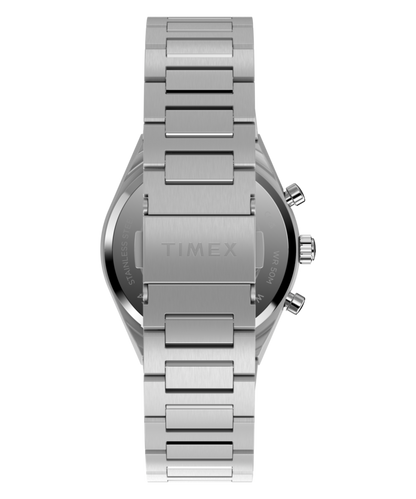 Timex Q Timex Continental Chronograph 36mm Stainless Steel Bracelet Watch
