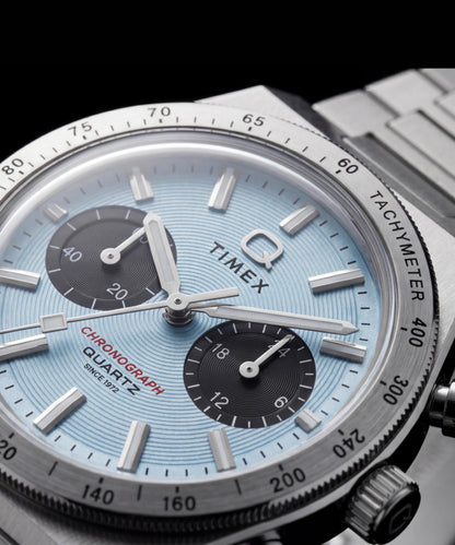 Timex Q Timex Continental Chronograph 36mm Stainless Steel Bracelet Watch