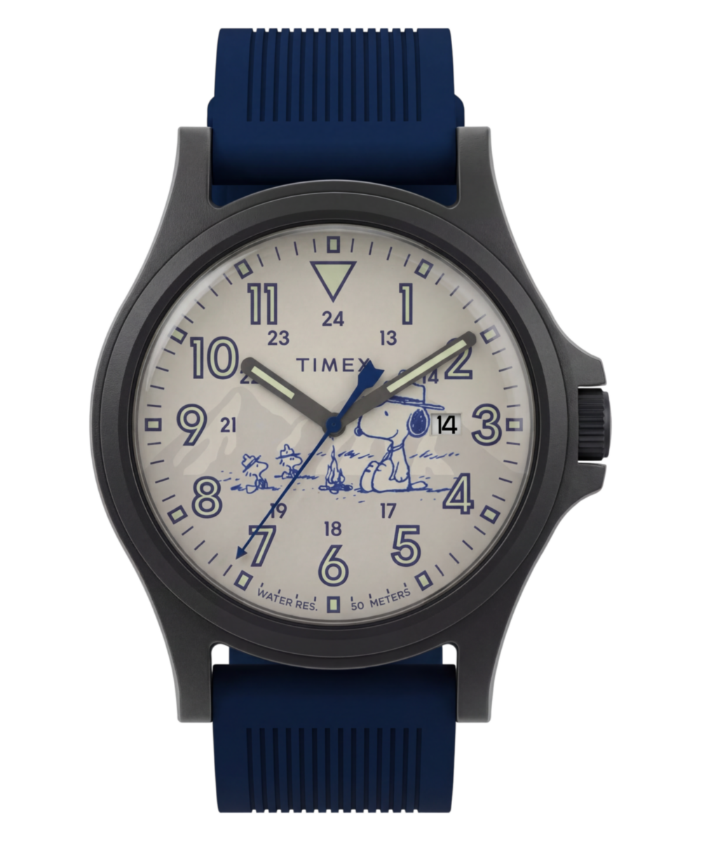 Timex Peanuts x Timex Expedition Acadia 40mm Silicone Strap Watch