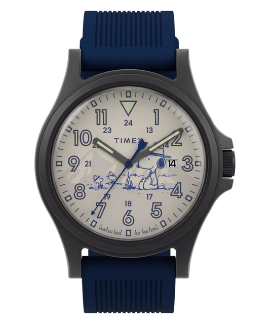 Timex Peanuts x Timex Expedition Acadia 40mm Silicone Strap Watch