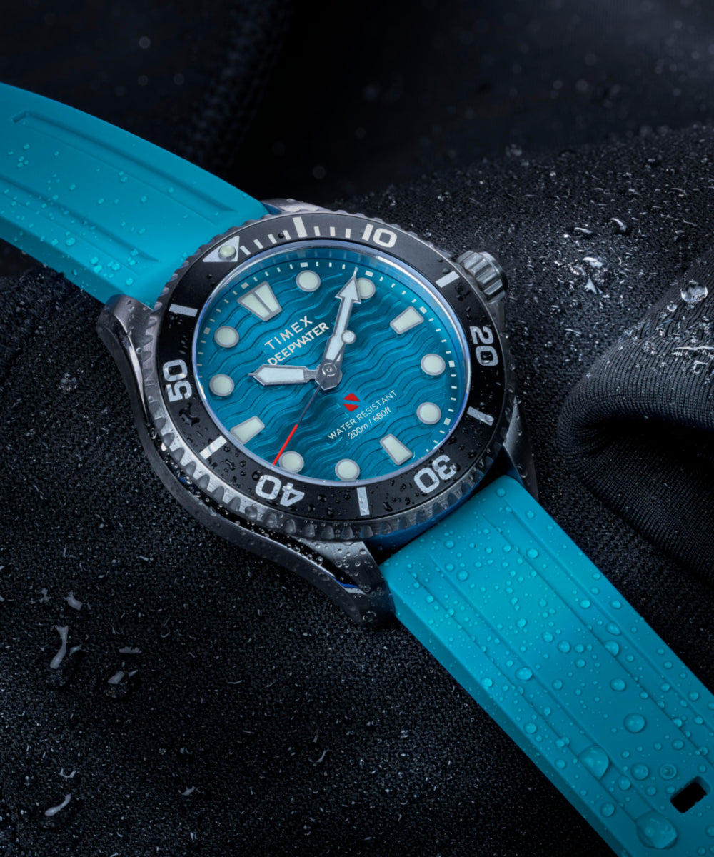 Timex Deepwater Meridian 200 38mm HNBR Rubber Strap Watch