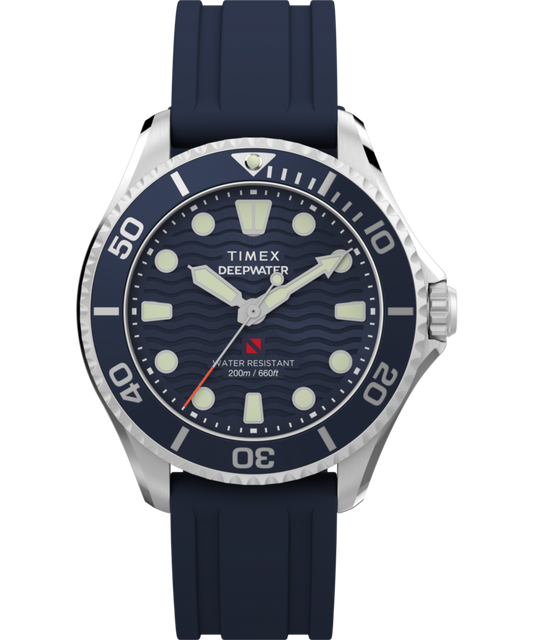 Timex Deepwater Meridian 200 38mm HNBR Rubber Strap Watch