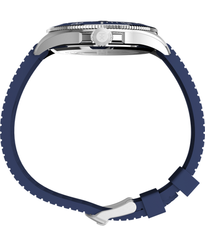 Timex Harborside Coast 44mm Synthetic Rubber Strap Watch