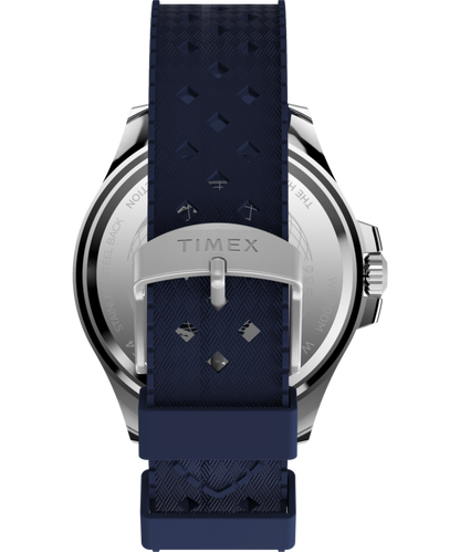 Timex Harborside Coast 44mm Synthetic Rubber Strap Watch