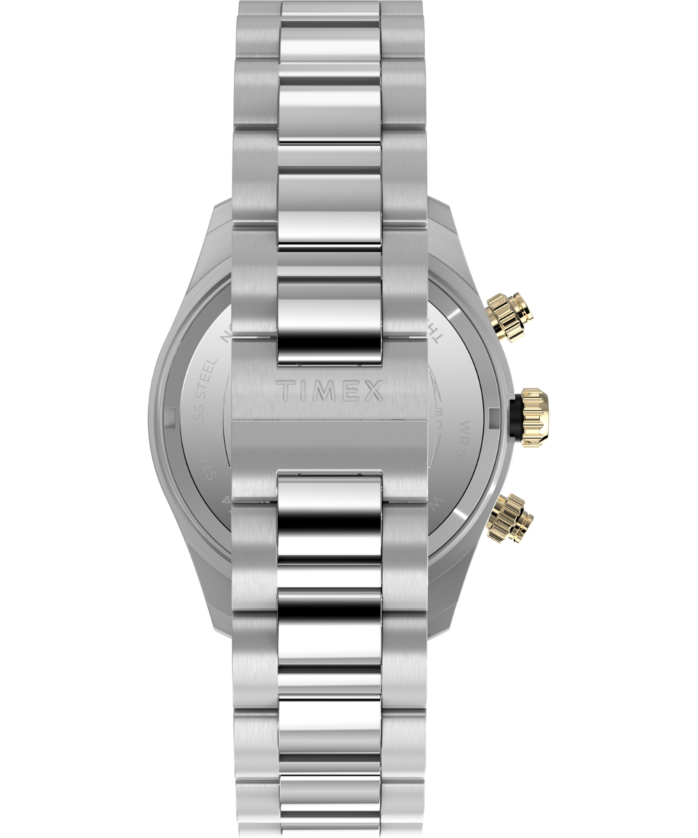 Timex Waterbury Heritage Chronograph 39mm Stainless Steel Bracelet Watch