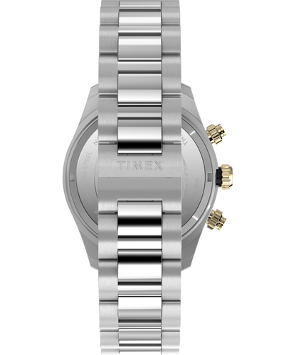 Timex Waterbury Heritage Chronograph 39mm Stainless Steel Bracelet Watch