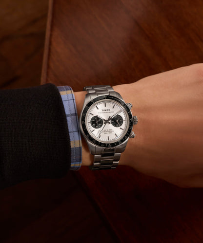 Timex Waterbury Heritage Chronograph 39mm Stainless Steel Bracelet Watch