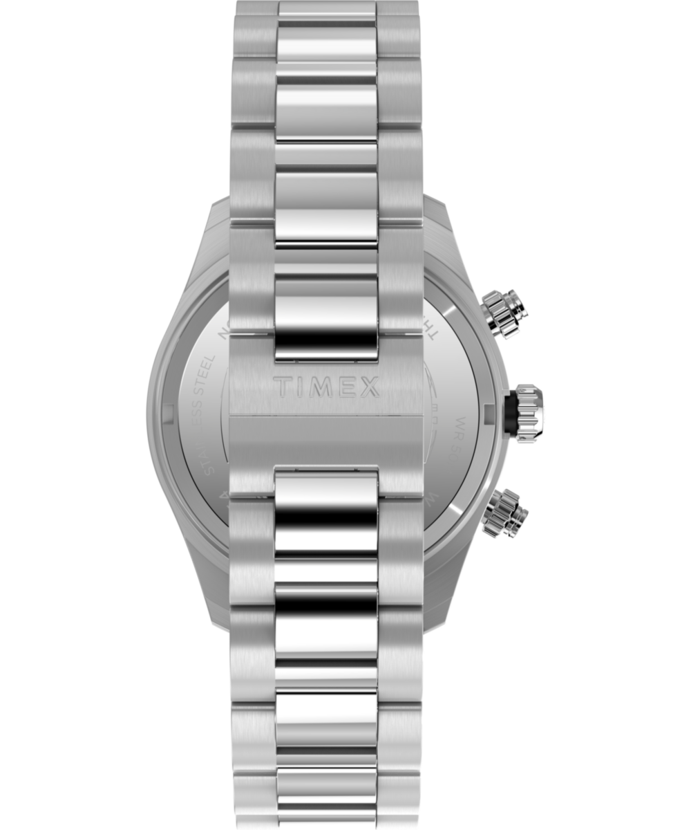 Timex Waterbury Heritage Chronograph 39mm Stainless Steel Bracelet Watch