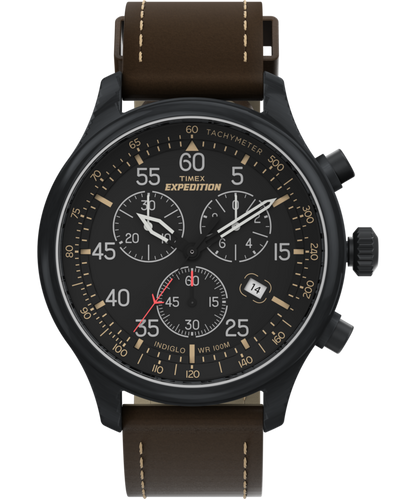 Timex Expedition Field Leather Chronograph Watch | Timex