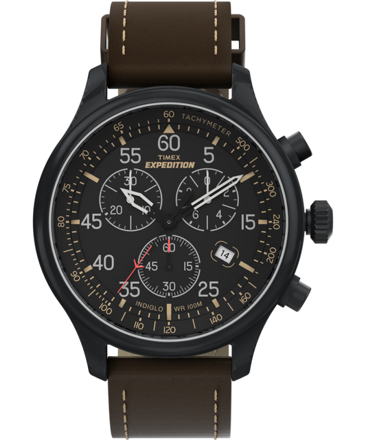 Timex Expedition Field Leather Chronograph Watch | Timex