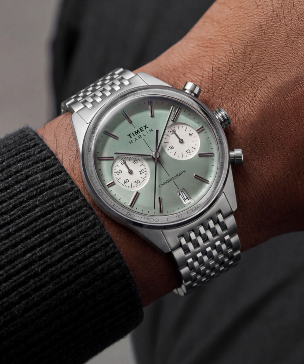 Timex Marlin Jet Chronograph 40mm Stainless Steel Bracelet Watch