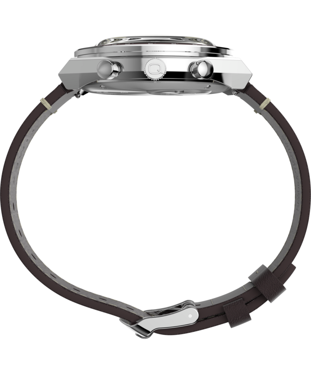Timex Q Timex Chronograph 40mm Leather Strap Watch
