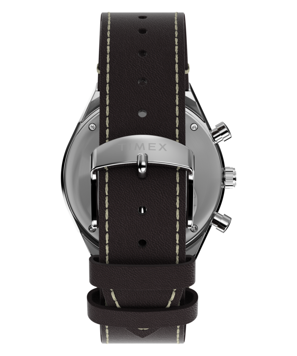 Timex Q Timex Chronograph 40mm Leather Strap Watch