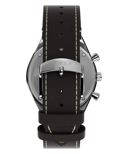 Timex Q Timex Chronograph 40mm Leather Strap Watch