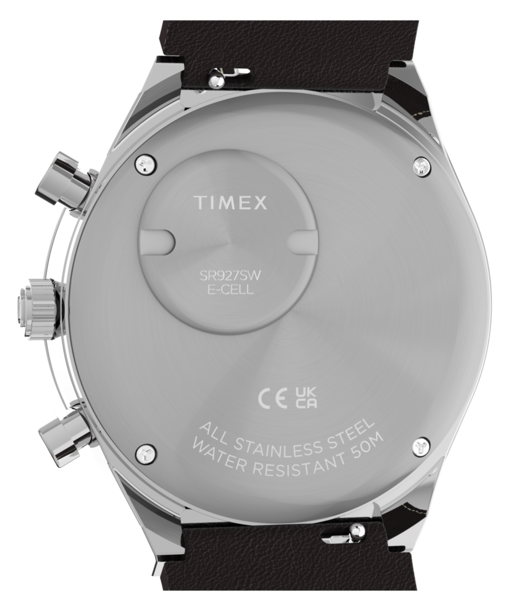 Timex Q Timex Chronograph 40mm Leather Strap Watch