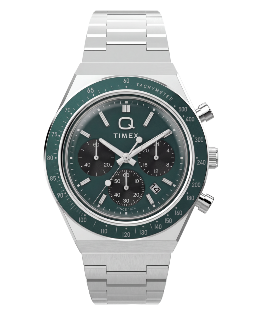 Timex Q Timex Chronograph 40mm Stainless Steel Bracelet Watch