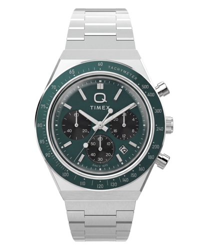 Timex Q Timex Chronograph 40mm Stainless Steel Bracelet Watch