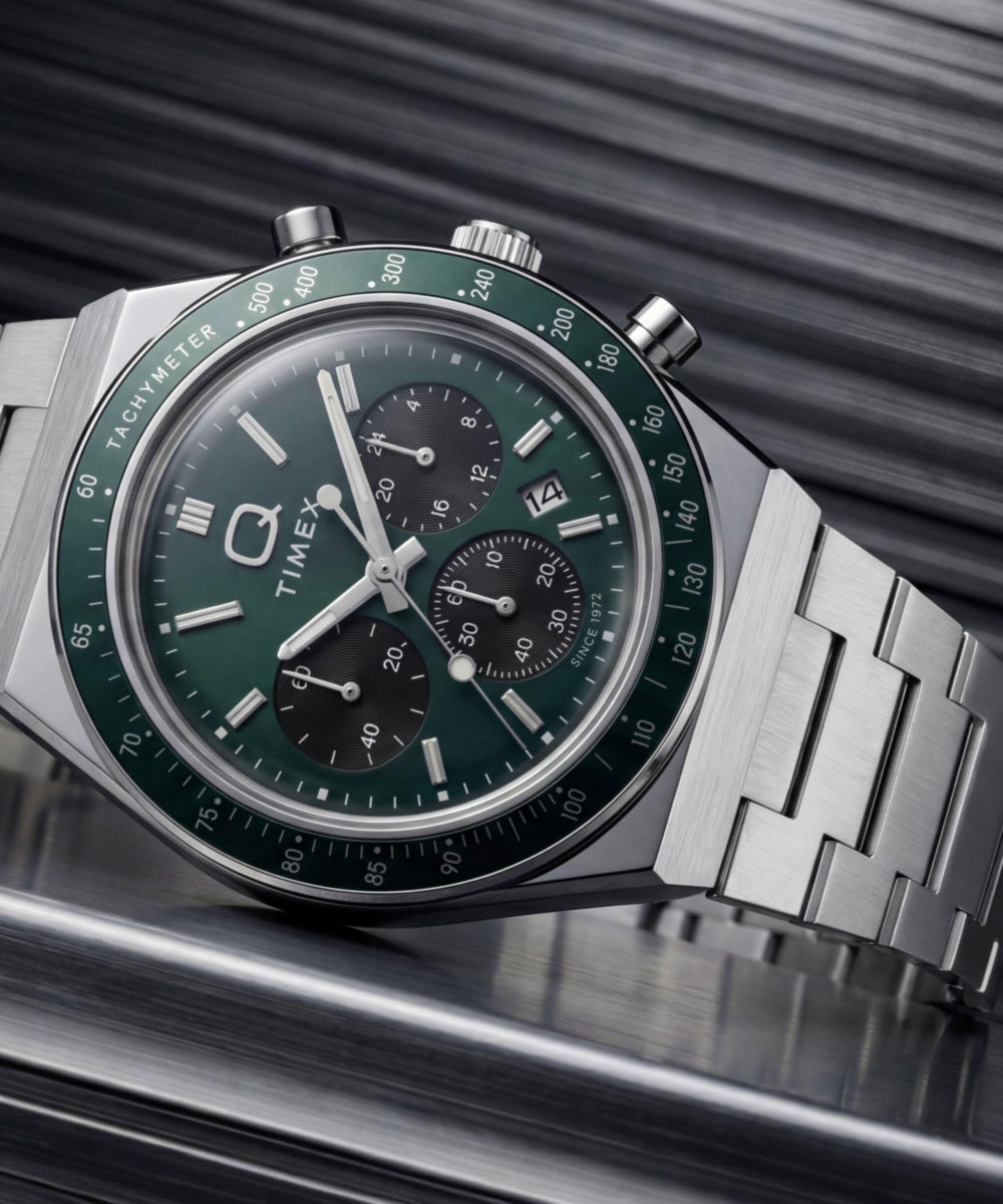 Timex Q Timex Chronograph 40mm Stainless Steel Bracelet Watch