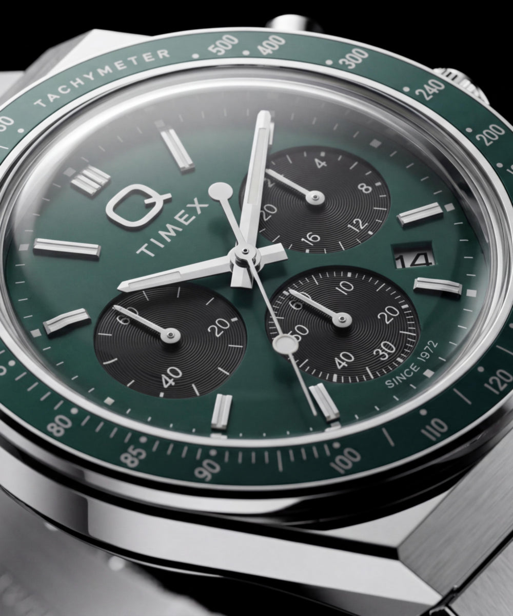 Timex Q Timex Chronograph 40mm Stainless Steel Bracelet Watch